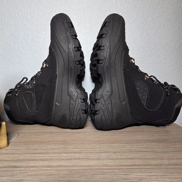 NEW!!! London Fog Breckenridge Black Insulated Hiking Boots 10M Waterproof - Picture 5 of 8